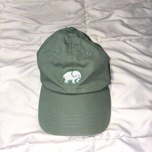Ivory Ella Sage Green Adjustable Baseball Cap with Elephant Logo